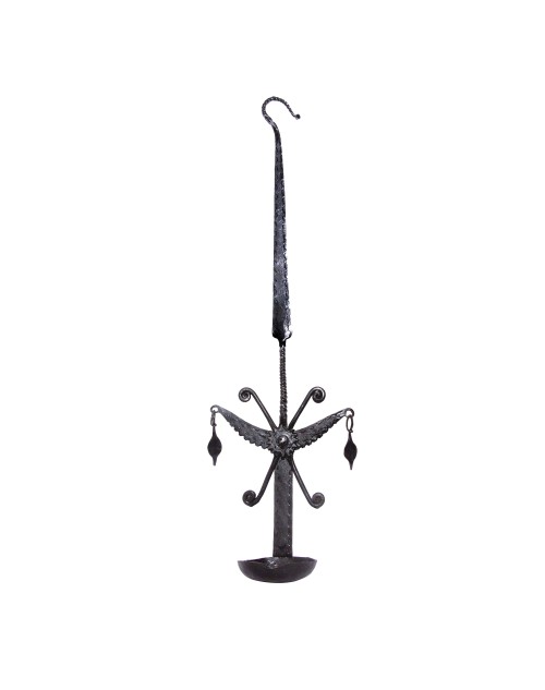 Lootkabazaar Hand Made Iron Metal Wall Hanging Decorative Candle Stand For Home Decor (SEIHCS021902)